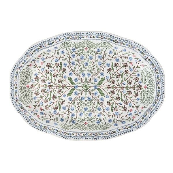 Villa Seville Servis Tabağı Şambre Mavi