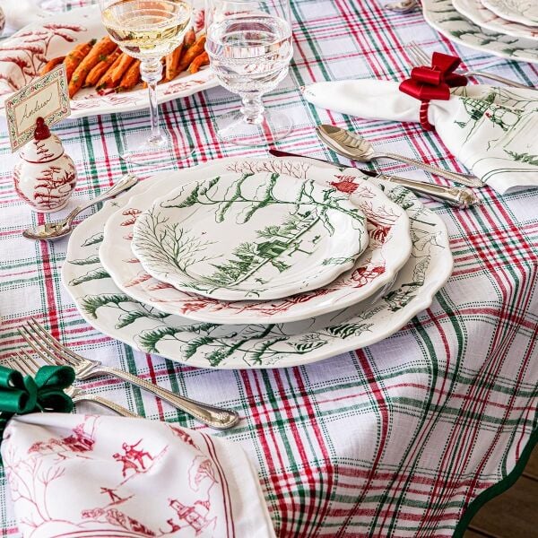 Merry Tartan Masa Örtüsü