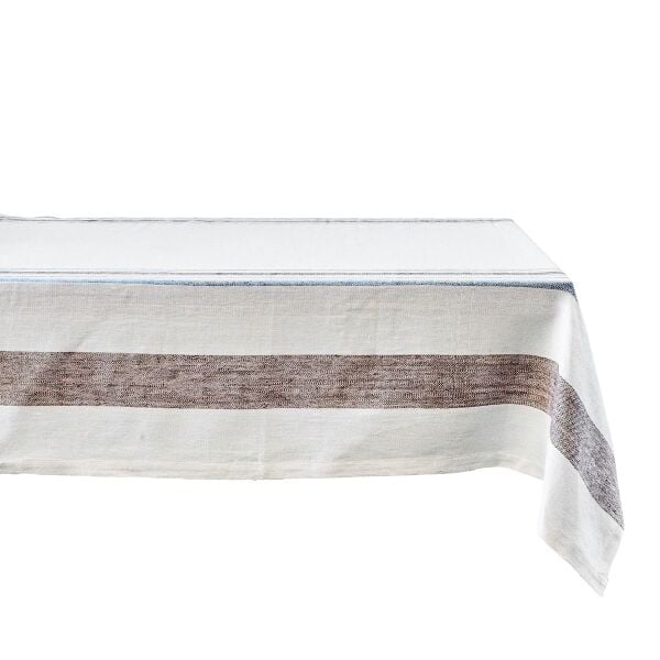 Danish Stripe Masa Örtüsü Vizon