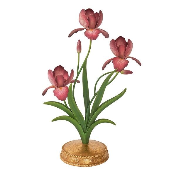 Meadow Walk Iris Orta Süs Şamdanı Pembe
