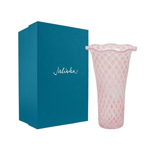 Trellis Geniş Ağızlı Vazo Pudra Pembe
