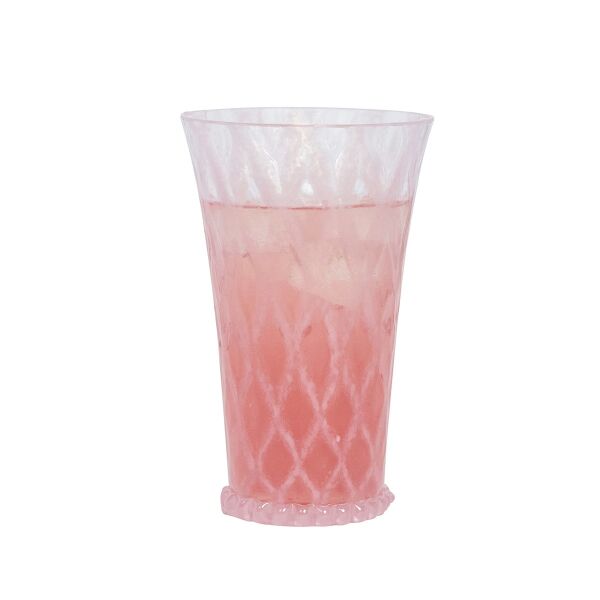 Trellis Büyük Su Bardağı Pudra Pembe