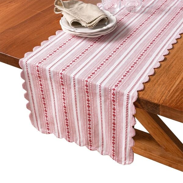 Villa Stripe Runner Kırmızı