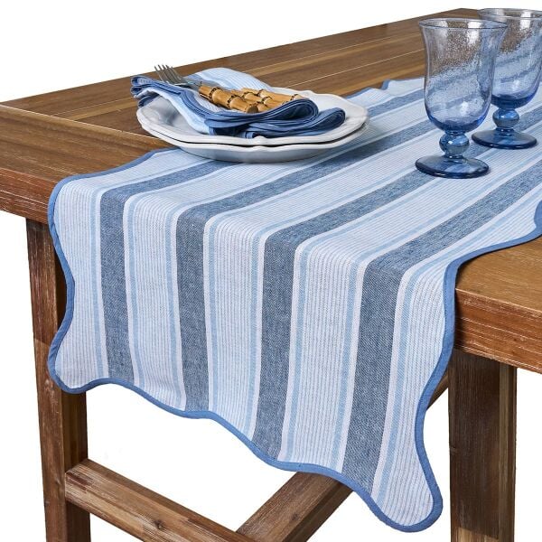 Cabana Stripe Runner Okyanus Mavisi