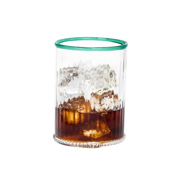Nell İkili Old Fashioned Bardak Su Teresi Yeşili