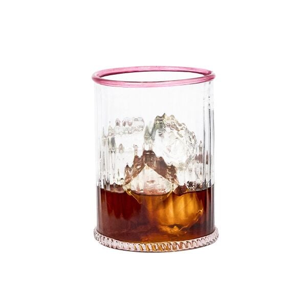 Nell İkili Old Fashioned Bardak Pudra Pembe