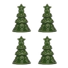 Berry & Thread Tree Place Card Holder Set/4 - Basil