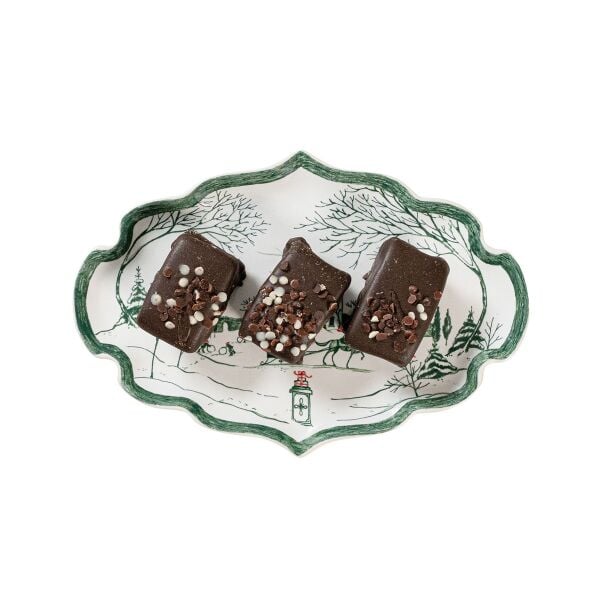 Country Estate Winter Frolic Tepsi Çam Yeşili