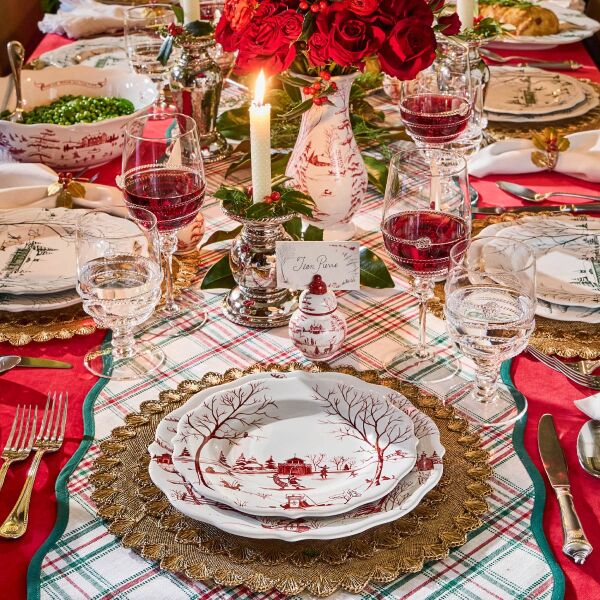 Country Estate Winter Frolic 16 Parça Yemek Takımı Yakut Kırmızısı