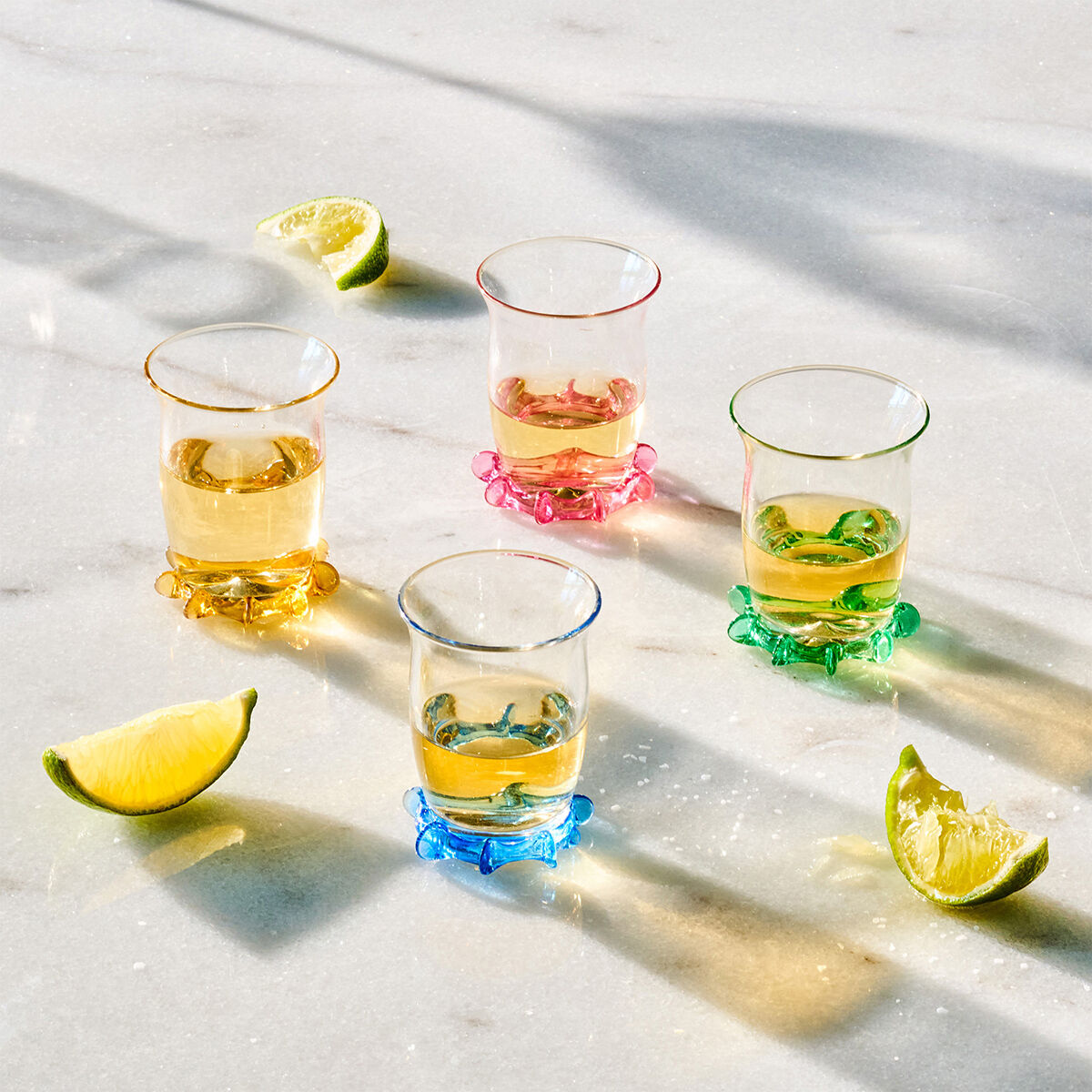Harriet Shot Bardağı Karışık 4lü Set Çok Renkli