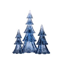 Berry & Thread 9.5'' Tree Set/3pc - Blue 
(includes Mini, Small & Medium Tree Tiers)