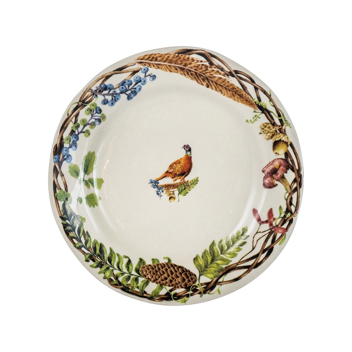 Forest Walk Animal Dessert/Salad Plate Assorted Set/4