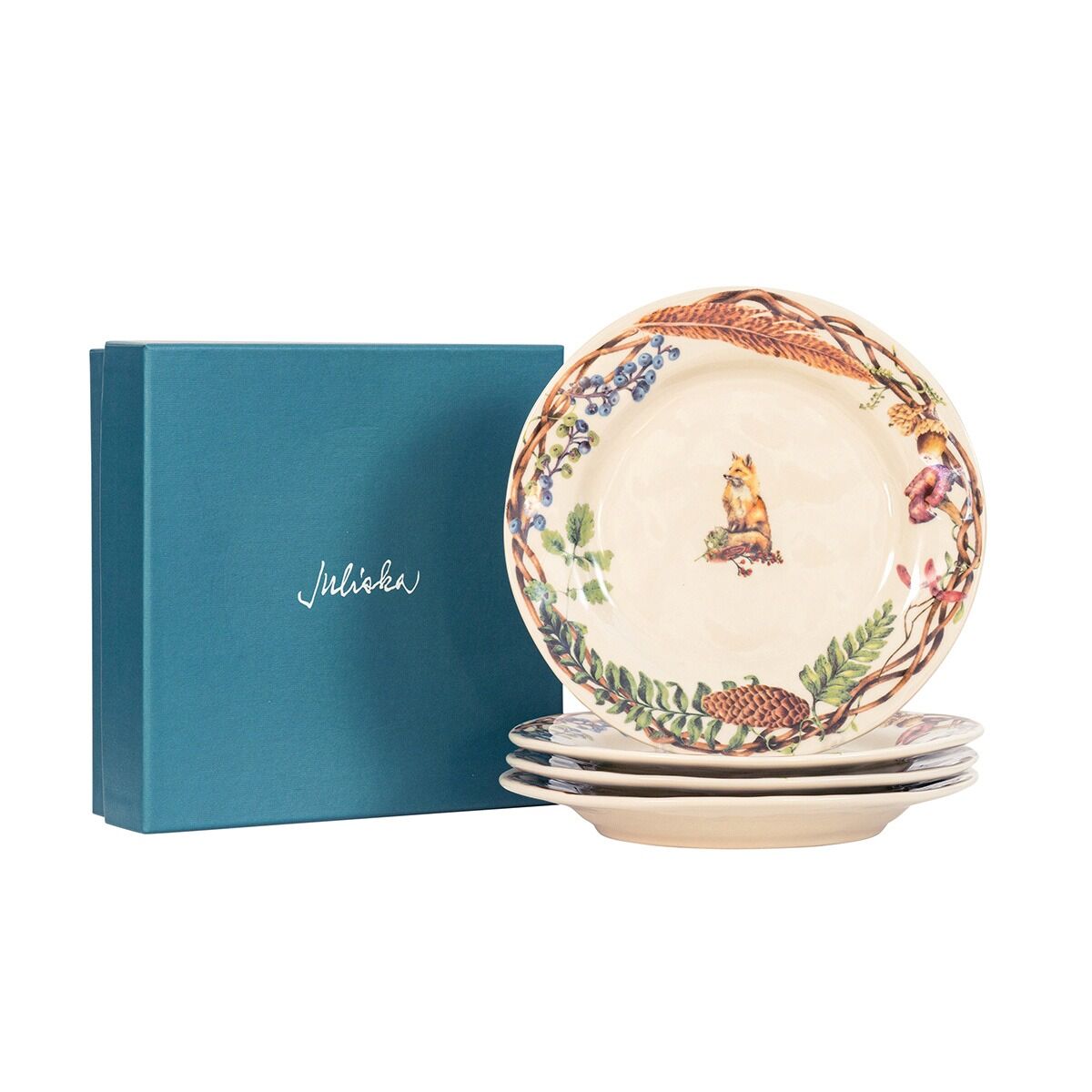 Forest Walk Animal Tatlı ve Salata Tabağı Karışık 4lü Set