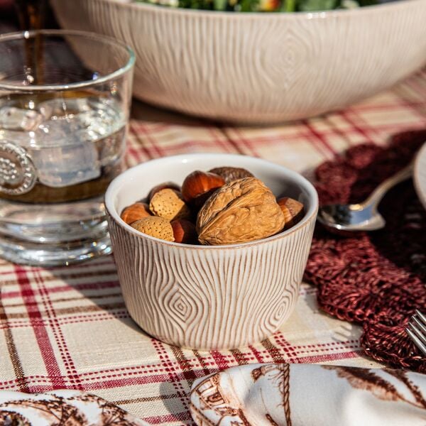 Blenheim Oak Ramekin Kase Beyaz Eskitme