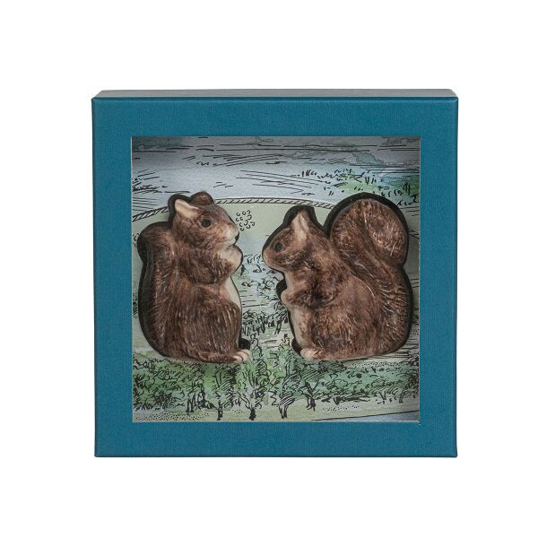 Clever Creatures Squirrel Tuzluk ve Karabiberlik 2 Parça Set Zelda & Scott