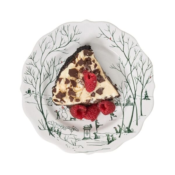 Country Estate Winter Frolic Tatlı ve Salata Tabağı Çam Yeşili