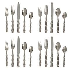 Bamboo 20pc Place Setting - Polished