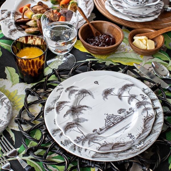 Country Estate Tatlı ve Salata Tabağı Taş Grisi
