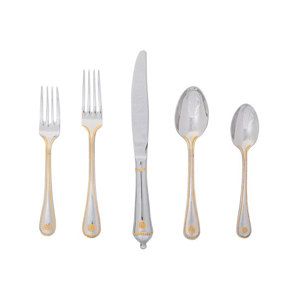 Berry & Thread 5 Parça Yemek Takımı Parlak Gold Detaylı