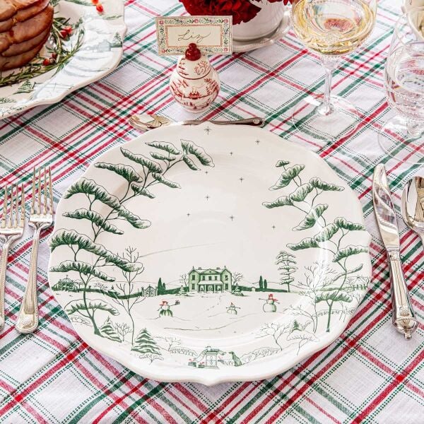 Country Estate Winter Frolic Supla ve Servis Tabağı Çam Yeşili