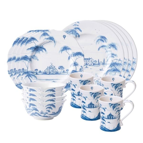 Country Estate 16 Parça Yemek Takımı Delft Mavisi