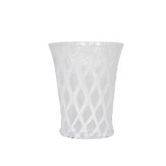 Trellis Small Tumbler - White