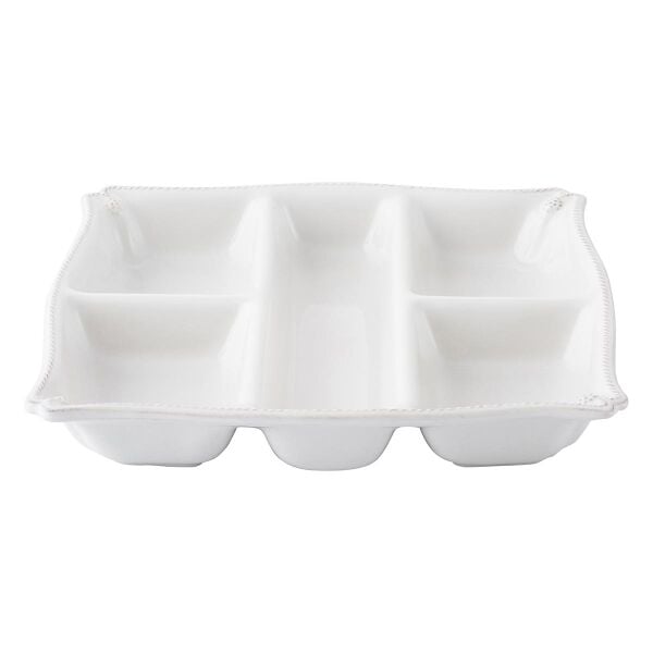 Berry & Thread Meze Servis Tabağı Beyaz Eskitme