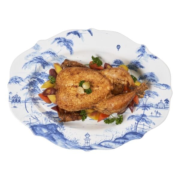 Country Estate 18.5'' Platter - Delft Blue