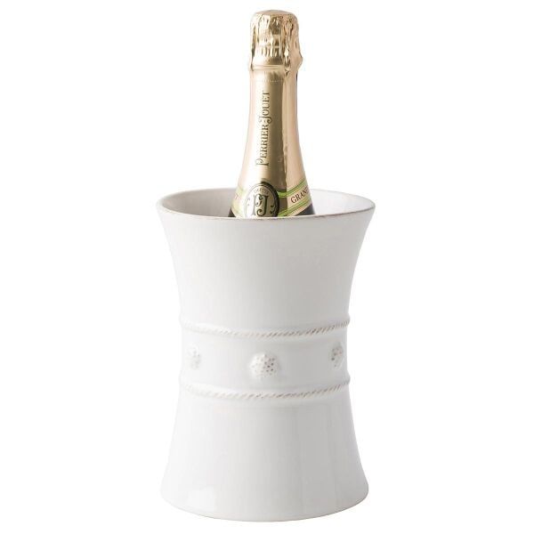 Berry & Thread Utensil Crock/Wine Cooler - Whitewash