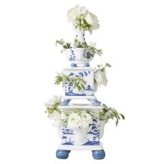 Country Estate Tulipiere Tower Set/3pc - Delft Blue