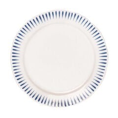 Sitio Stripe Dinner Plate - Delft Blue