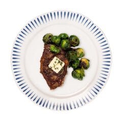 Sitio Stripe Dinner Plate - Delft Blue