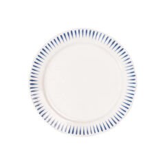 Sitio Stripe Side/Cocktail Plate - Delft Blue