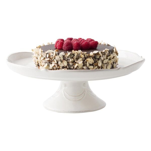 Berry & Thread Ayaklı Pasta Standı Beyaz Eskitme