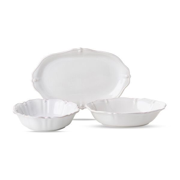 Berry & Thread Serving Bundle Set/3pc - Whitewash (JA134/W, JA98/W, JA119/W)