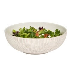 Blenheim Oak 12'' Serving Bowl - Whitewash