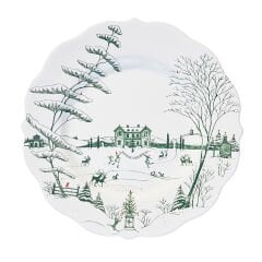 Country Estate Winter Frolic Dinner Plate - Evergreen