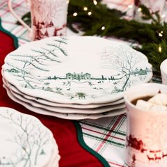 Country Estate Winter Frolic Dinner Plate - Evergreen