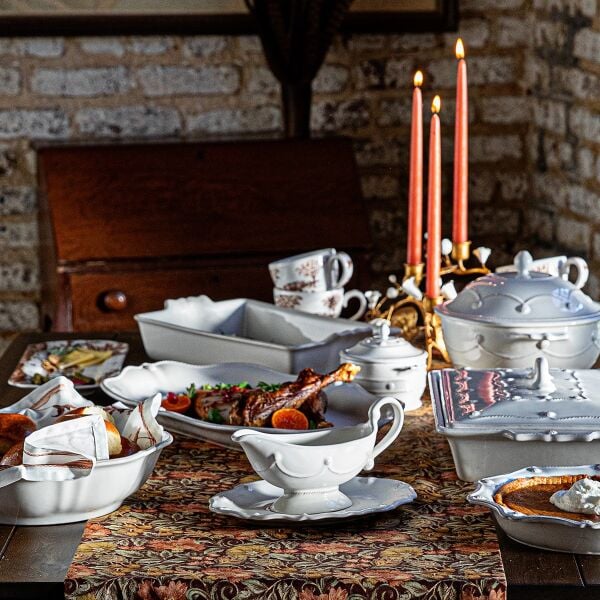 Berry & Thread Sosluk ve Standı Beyaz Eskitme