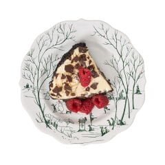 Country Estate Winter Frolic Dessert/Salad Plate - Evergreen