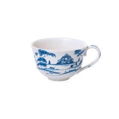 Country Estate Teacup - Delft Blue