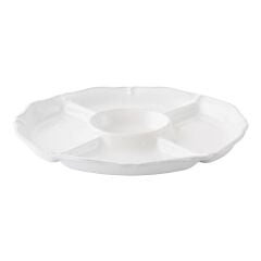 Berry & Thread 15'' Crudite Platter - Whitewash