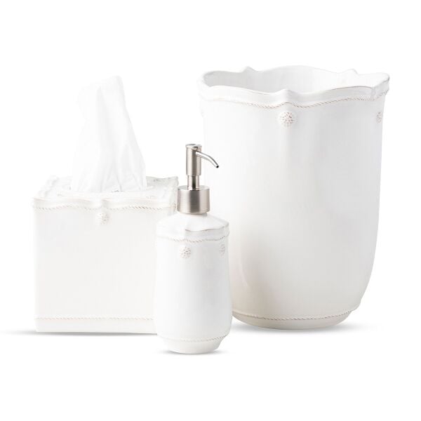 Berry & Thread Bath Set/3pc - Whitewash (JAV01/W, JAV02/W, JAV04/W)