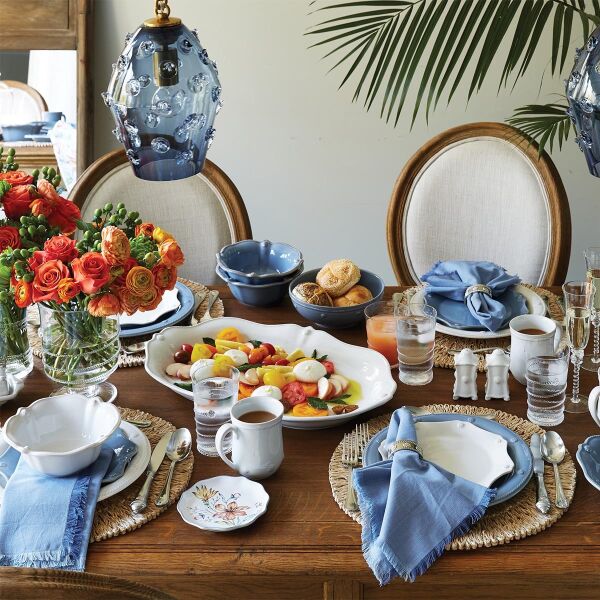 Berry & Thread 16 Parça Yemek Takımı Şambre Mavi