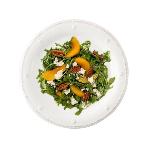 Berry & Thread Tatlı ve Salata Tabağı Beyaz Eskitme
