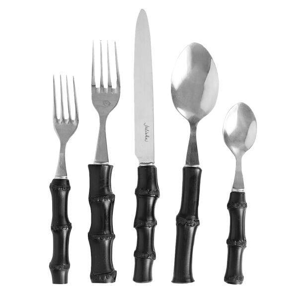 Bamboo 20 Parça Yemek Takımı Siyah