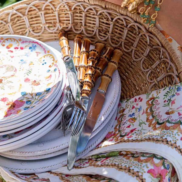 Bamboo 20pc Place Setting - Natural