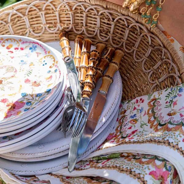 Bamboo 20 Parça Yemek Takımı Doğal