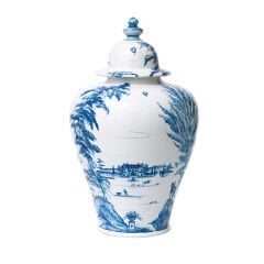 Country Estate 17'' Ginger Jar with Lid - Delft Blue