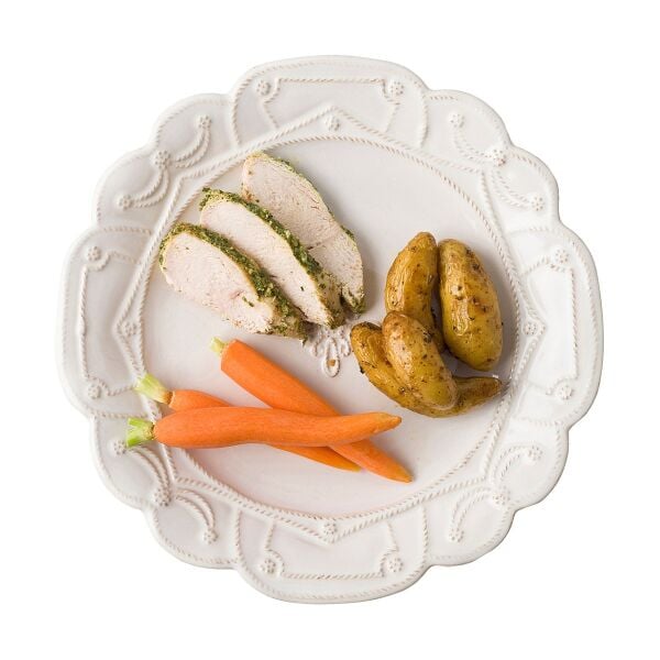 Jardins du Monde Yemek Tabağı Beyaz Eskitme